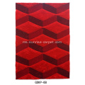 Sutera & anjal 3D dengan karpet Reka bentuk geometri